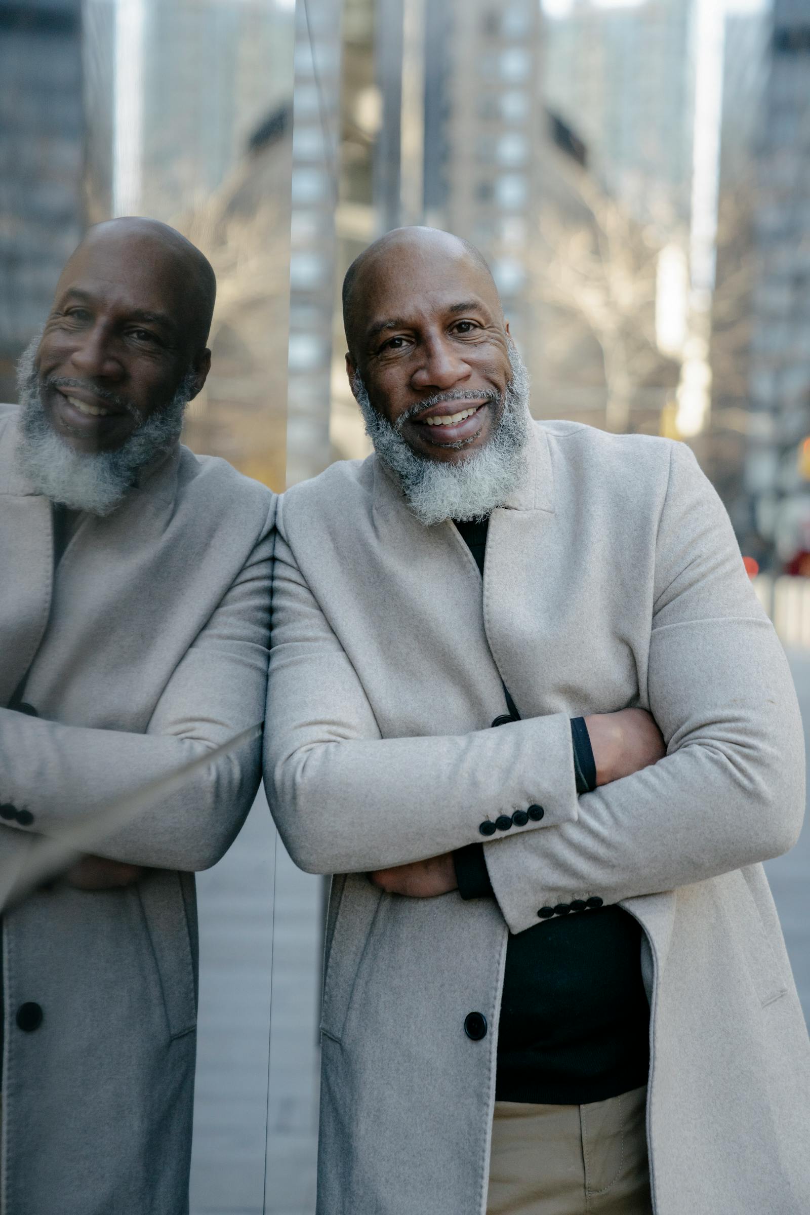 Mature fit man outdoors at sunrise, calm and confident — representing the steady energy good male vitality supports